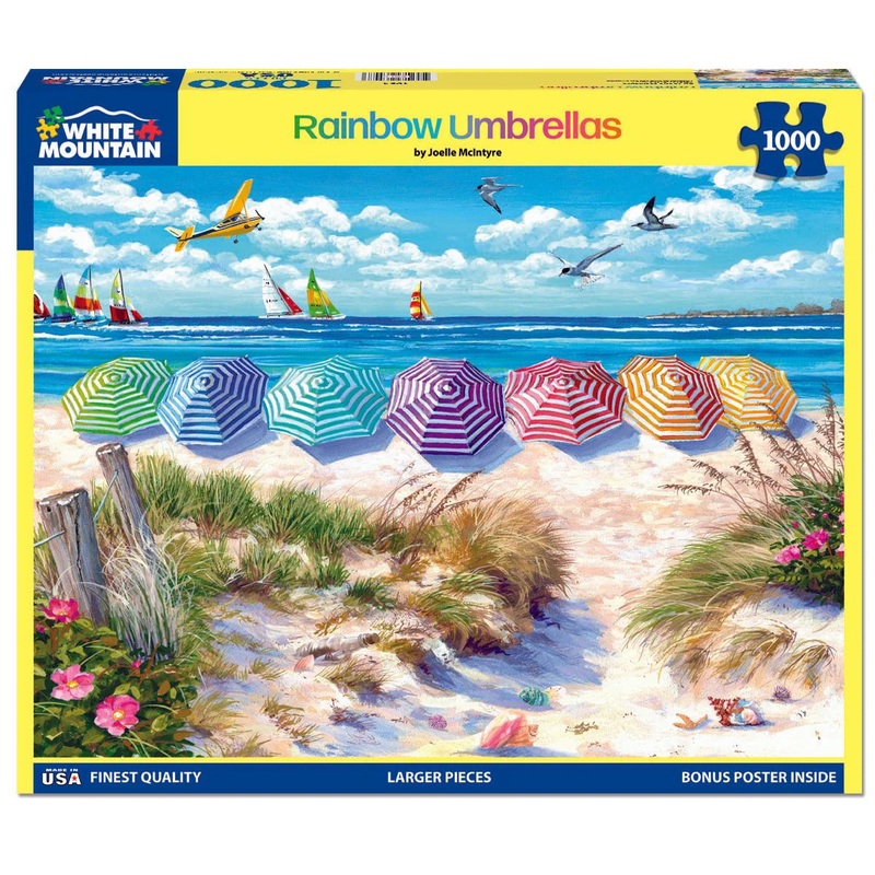 1000 pc Rainbow Umbrellas Puzzle