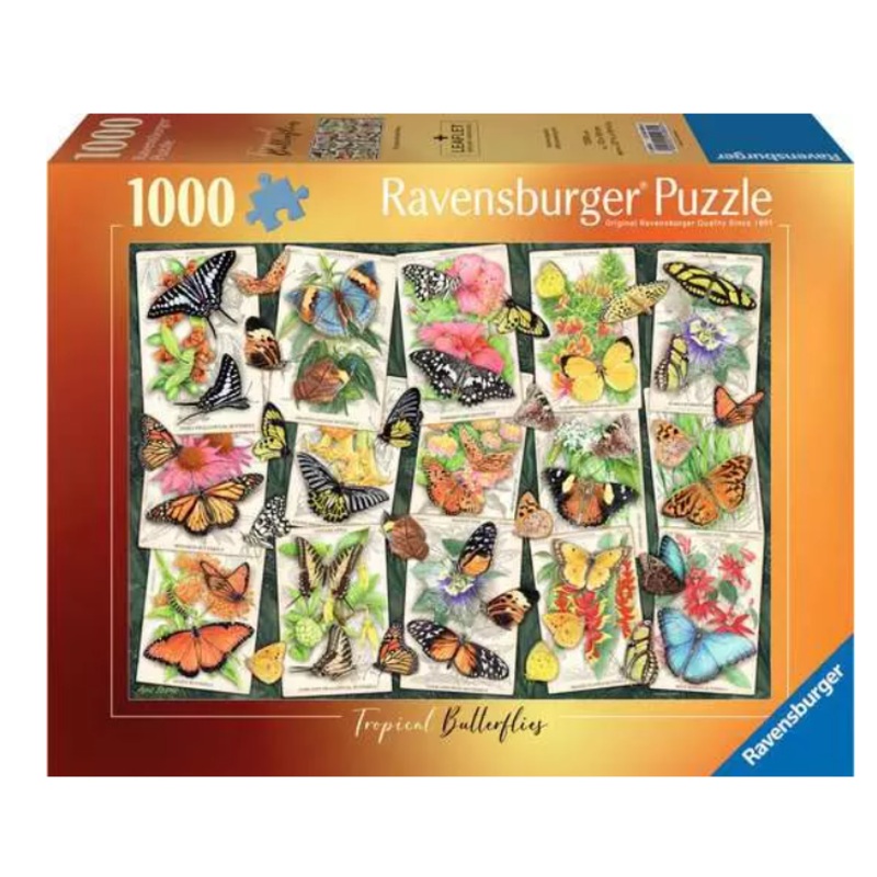 1000 pc Tropical Butterflies Puzzle