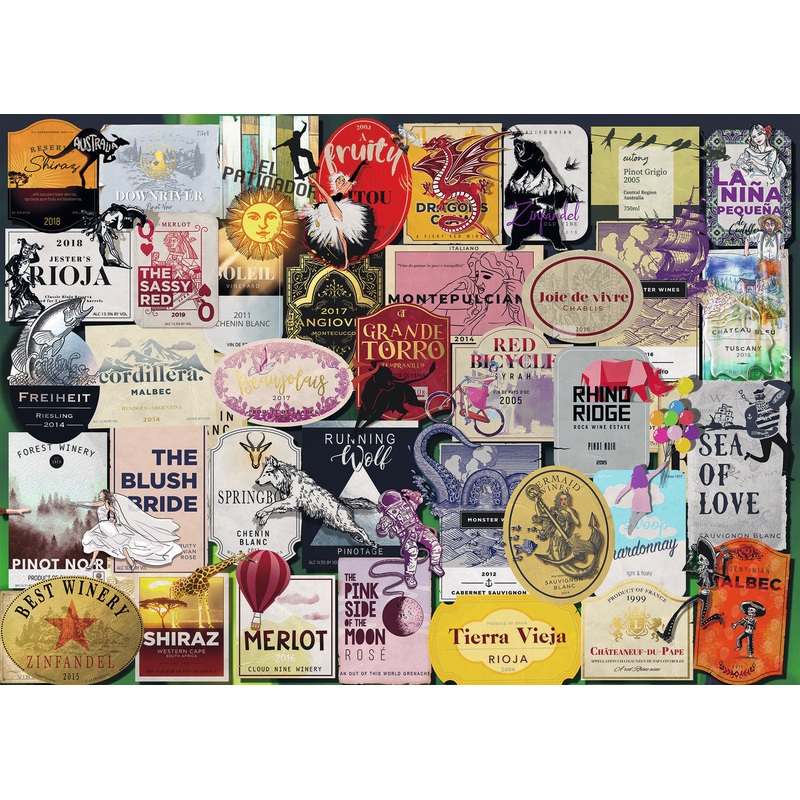1000 pc Wine Labels