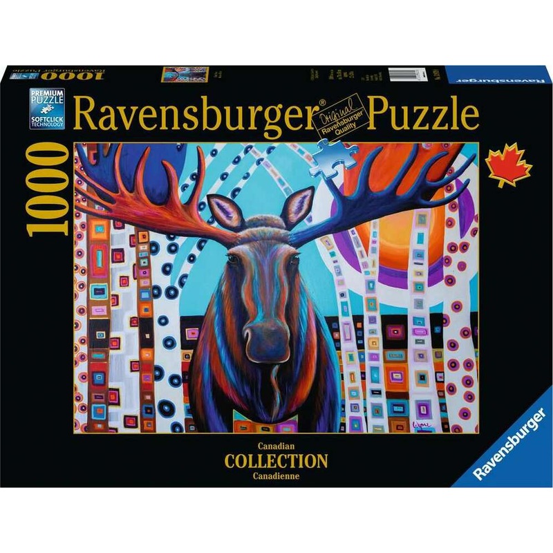 1000 pc Winter Moose Puzzle