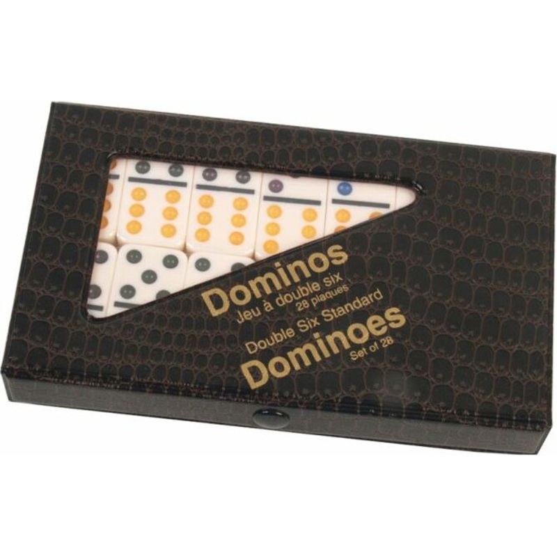 Dominoes: Double Six Color Dot (Ivory)