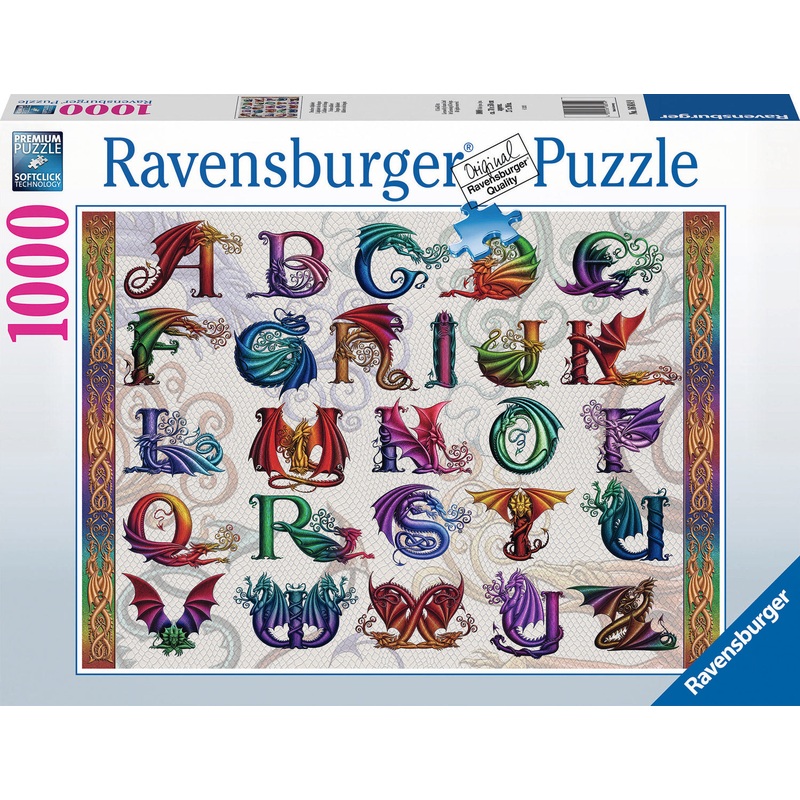 1000 pc Dragon Alphabet Puzzle