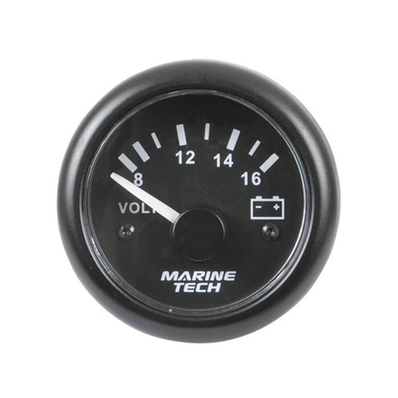 Indicateur de mtre de batterie analogique (8-16v noir)