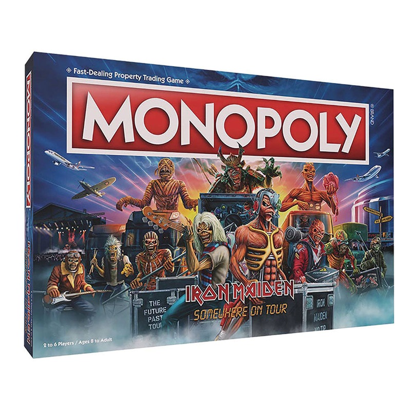 Jeu de conseil d'administration de Monopoly Iron Maiden Edition