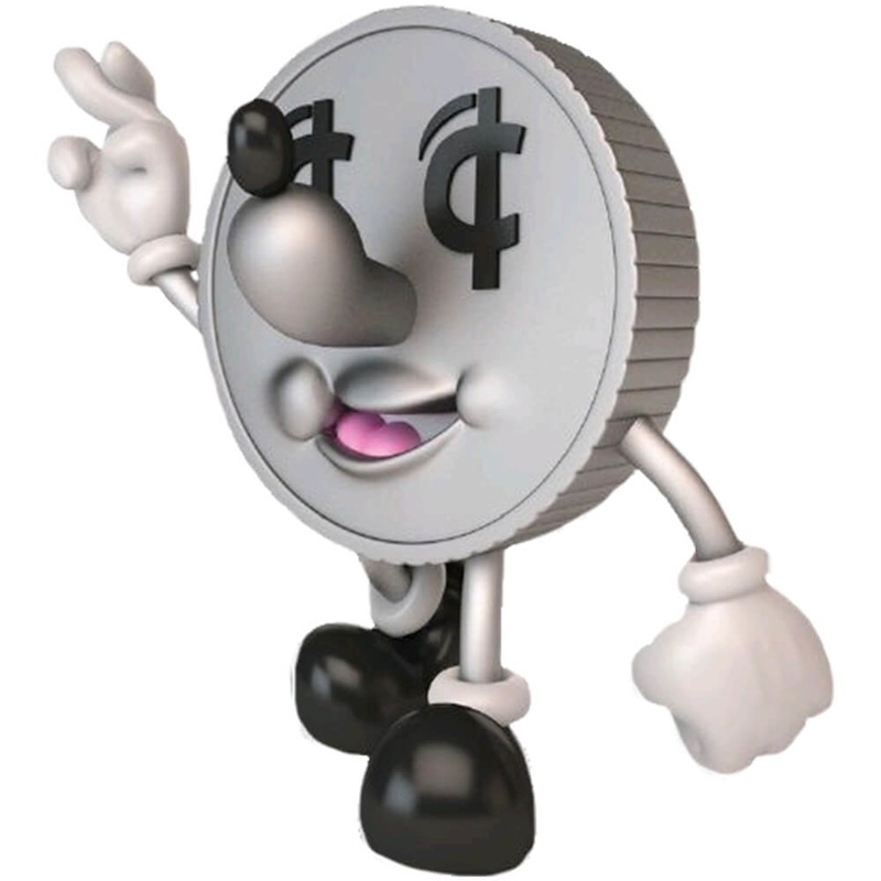Kidrobot Lucky Coin Money Box Figure moyenne