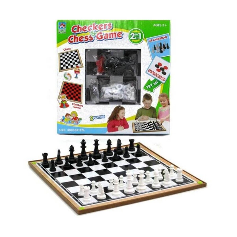 RP Dean Checkers et Chess Board Game Toy (38x38cm)